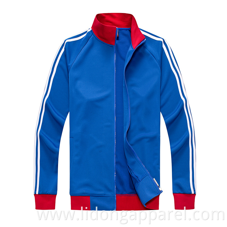 Wholesale Custom Cheap Man Leather Sport Fitness Jacket For Men Running Wear Breaker Jacket